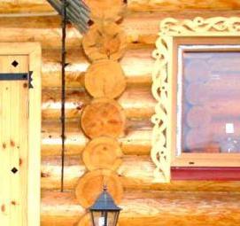 Дверь в баню лиственница - вариант 3