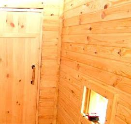 Дверь в баню лиственница - вариант 2