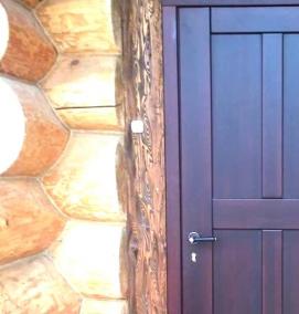 Дверь входная деревянная уличная - модель 2