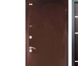 Дверь входная металлическая с зеркалом - тип 3