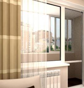 Двери балконные металлические - тип 2