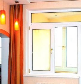 Двери балконные металлопластиковые - вариант 1