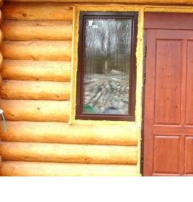 Двери деревянные входные уличные утепленные - вариант 2