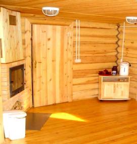 Двери для бани входные деревянные - вариант 4