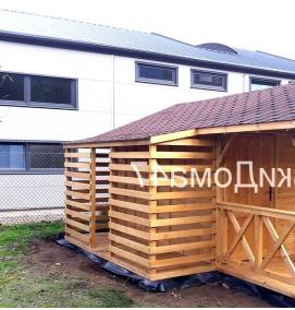 Двери для хозблока деревянные - тип 3