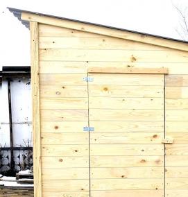 Двери для хозблока деревянные - тип 2