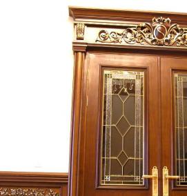 Двери двустворчатые межкомнатные деревянные - тип 1