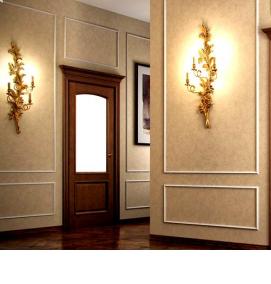 Двери двустворчатые межкомнатные деревянные - тип 2