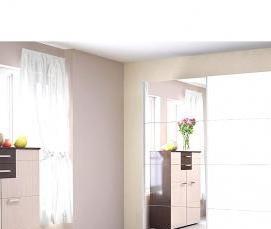 Двери купе белое стекло - модель 4