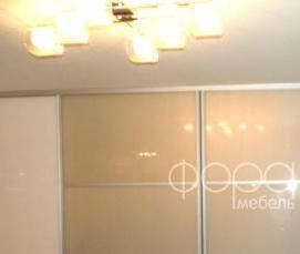 Двери купе матовое стекло с рисунком - модель 1