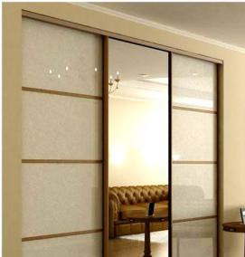 Двери купе с цветами - тип 3