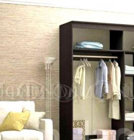 Двери купе венге с зеркалом - тип 1