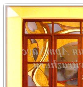 Двери купе витражные - вариант 2