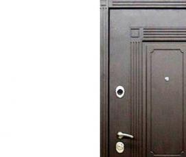 Двери мдф входные с зеркалом - тип 3