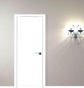 Двери межкомнатные белые пластиковые - тип 4