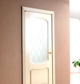 Двери межкомнатные белые пластиковые - тип 3