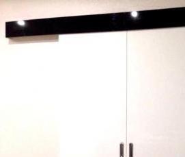 Двери межкомнатные двухстворчатые раздвижные со стеклом - вариант 4