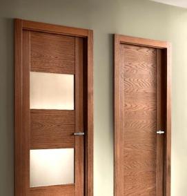 Двери межкомнатные глухие шпон - тип 1