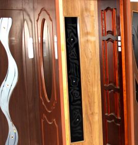 Двери межкомнатные пластиковые коричневые - тип 2