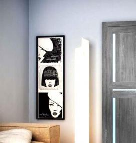 Двери межкомнатные с полоской стекла - тип 3