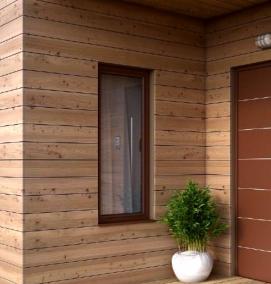 Двери пвх уличные входные - вариант 1