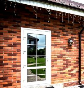 Двери пвх входные одностворчатые - тип 3