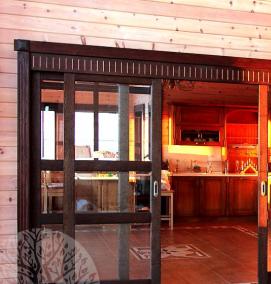 Двери раздвижные дуб - вариант 3