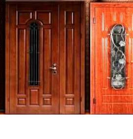 Двери входные деревянные для дома утепленные - тип 2