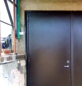 Двери входные металлические для дома утепленные - тип 2