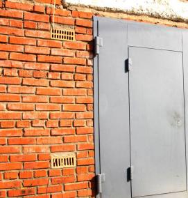 Двери входные металлические в гараж - вариант 3