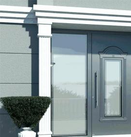 Двери входные стеклянные утепленные - модель 2