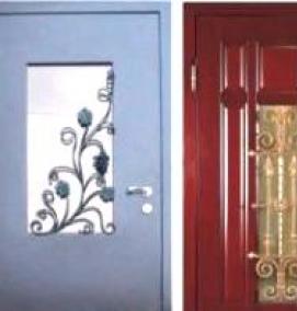 Двери входные уличные утепленные для дома - тип 1