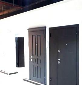 Двери входные утепленные двухстворчатые - вариант 1