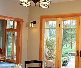 Двойные входные двери для загородного дома - модель 4