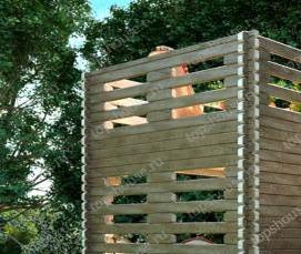 Двухэтажная беседка для дачи - тип 1