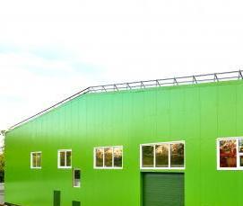 Двухэтажное здание из металлоконструкций - модель 1