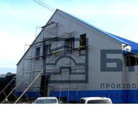 Двухэтажное здание из металлоконструкций - модель 4