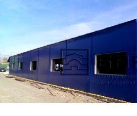 Двухэтажное здание из металлоконструкций - модель 3