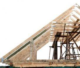 Двухскатная крыша из металлоконструкций - тип 1