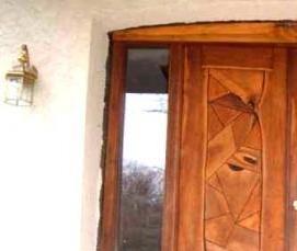 Двухстворчатая дверь входная уличная утепленная - вариант 2