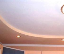 Двухуровневый реечный потолок - вариант 4