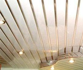 Двухуровневый реечный потолок - вариант 3