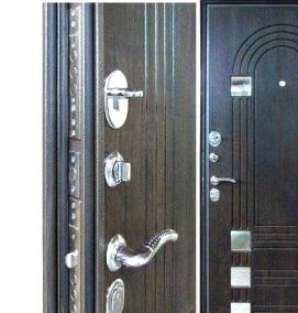 Двупольные металлические входные двери - модель 2