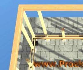 Двускатная беседка из бруса - вариант 2