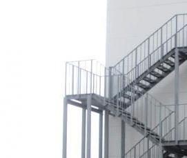 эвакуационная металлическая лестница - тип 3