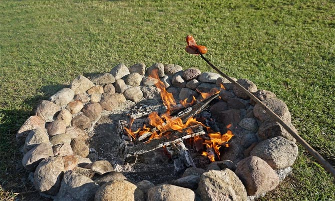 Емкость для костра - модель 4