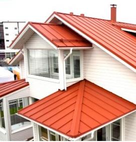 фальцевая кровля из оцинкованной стали - вариант 3