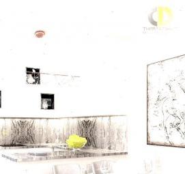 фартук для кухни белый мрамор - тип 4