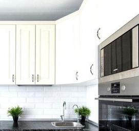 фартук для кухни белый мрамор - тип 3