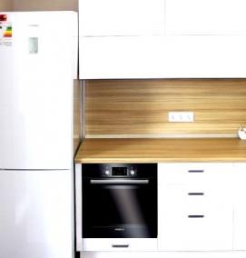 фартук для кухни цвета дерева - тип 4